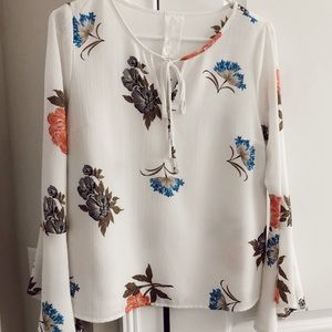 Spring Floral Boutique Blouse